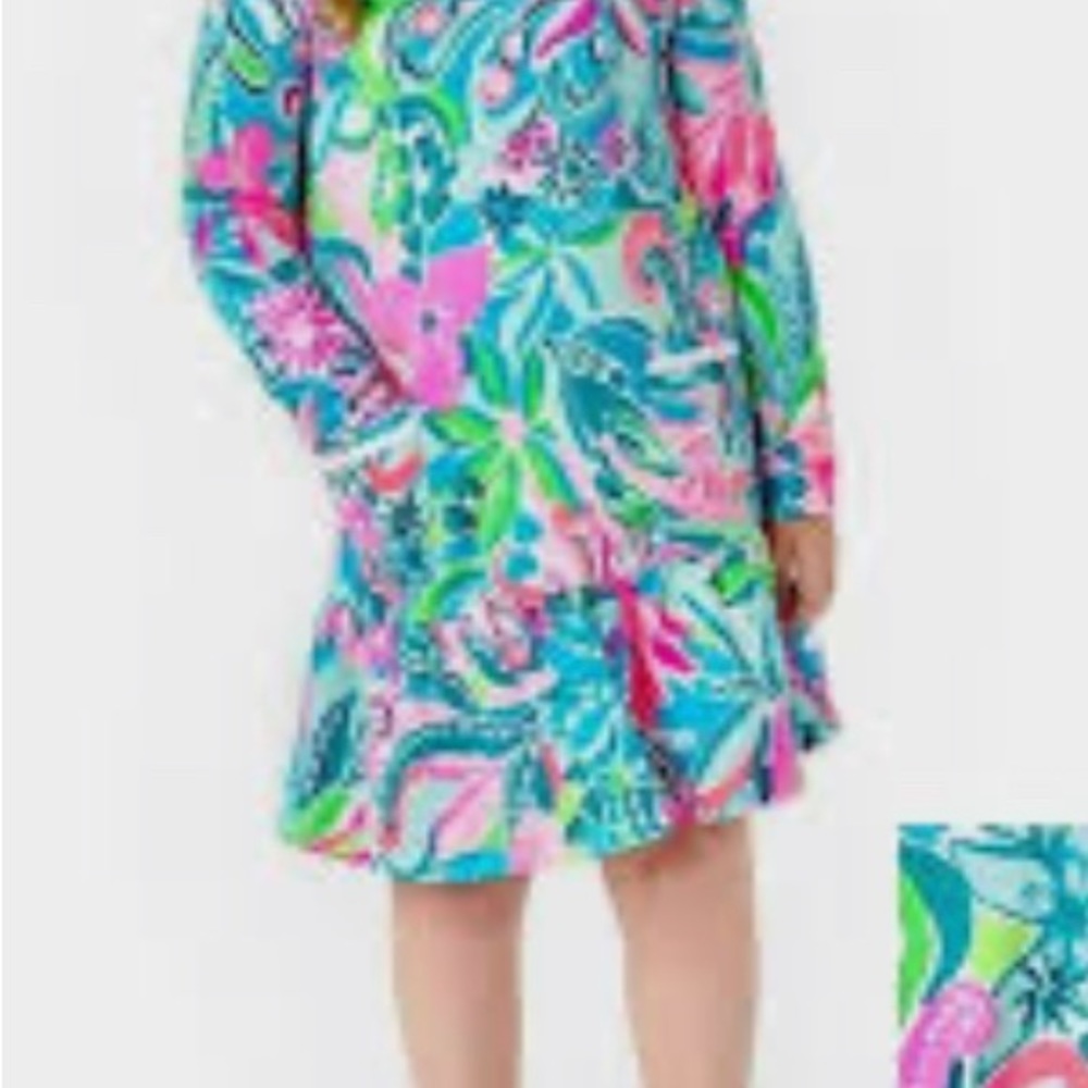 Girl’s Vira Dress - Turquoise - size 6/7